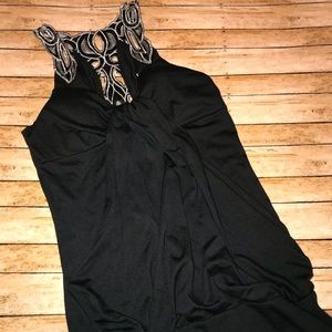 Bongo Size Large Black Racerback Tank Top